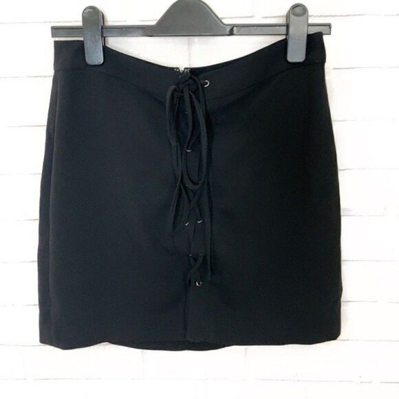 2 for $30 MADEWELL Lace-Up Mini Skirt - Picture 4 of 10